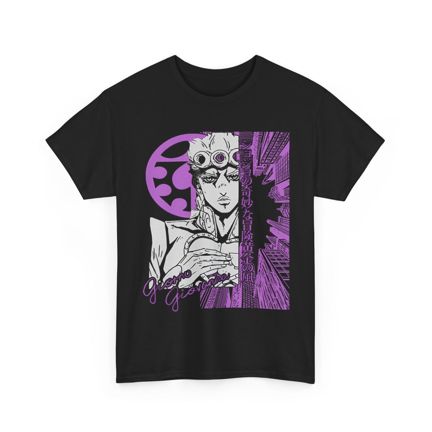 Giorno Giovanna T-Shirt – 100% Cotton JoJo’s Bizarre Adventure Anime Tee for Stand Users