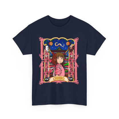 Spirited Away Chihiro T-Shirt – 100% Cotton Studio Ghibli Tee for Anime Fans