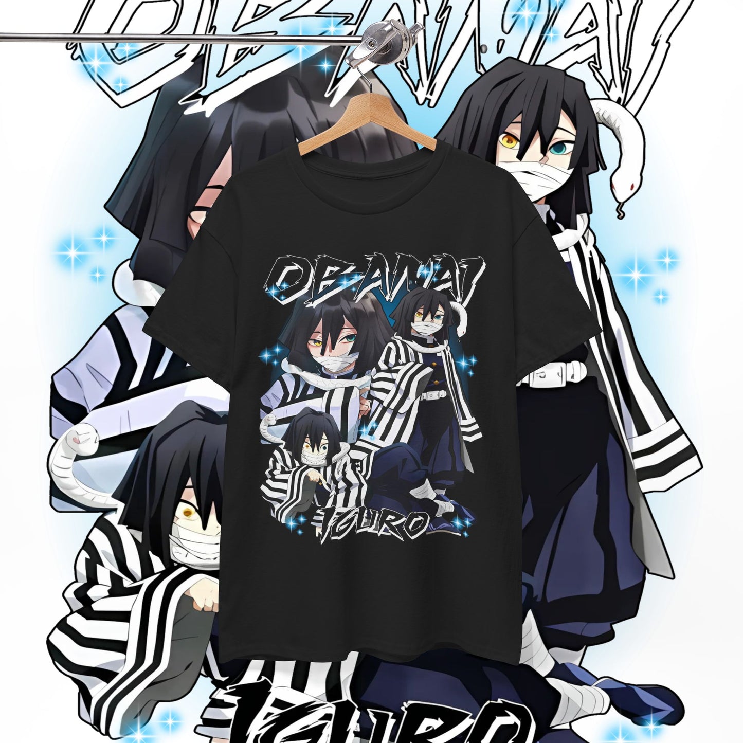 Iguro Obanai Hashira Cotton T-Shirt | Demon Slayer Anime Tee