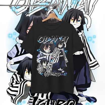 Iguro Obanai Hashira Cotton T-Shirt | Demon Slayer Anime Tee