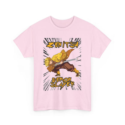 Zenitsu Agatsuma T-Shirt – 100% Cotton Demon Slayer Anime Shirt