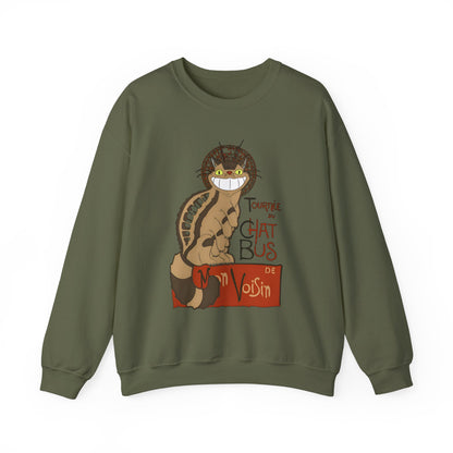 Catbus Studio Ghibli Sweatshirt – 100% Cotton My Neighbor Totoro Pullover for Anime Fans