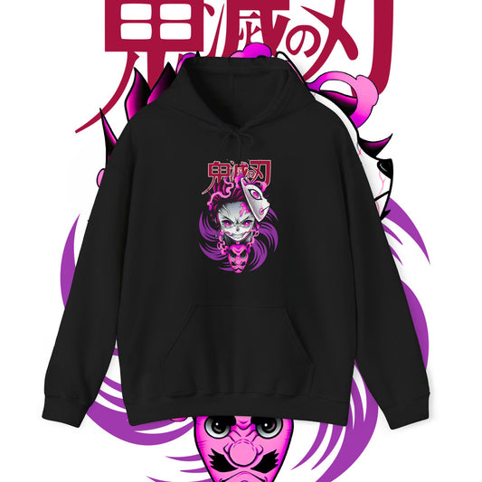 Tanjiro Kamado Mask Fury Hoodie | 100% Cotton Demon Slayer Hoodie