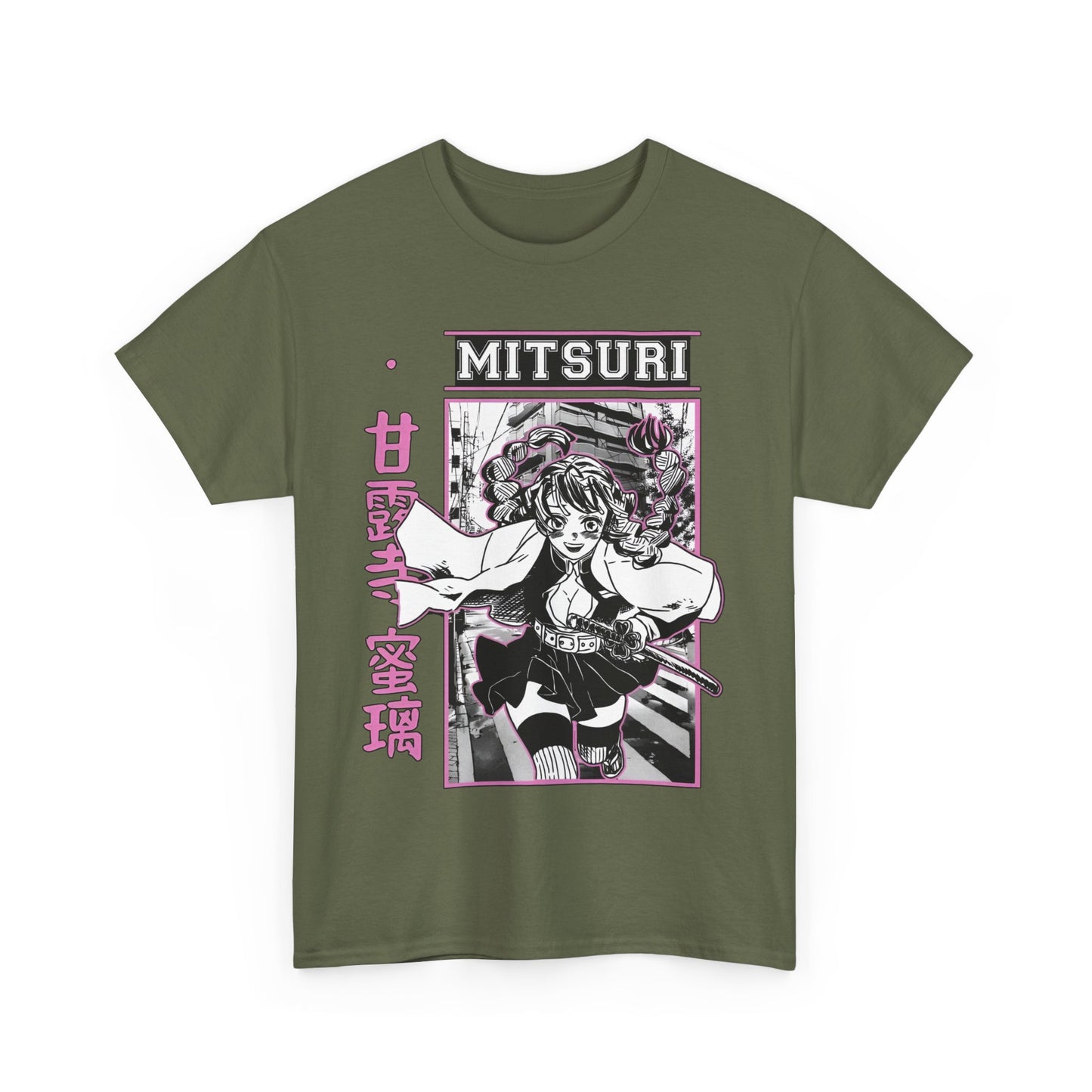 Mitsuri Kanroji T-Shirt – 100% Cotton Demon Slayer Love Hashira Anime Tee