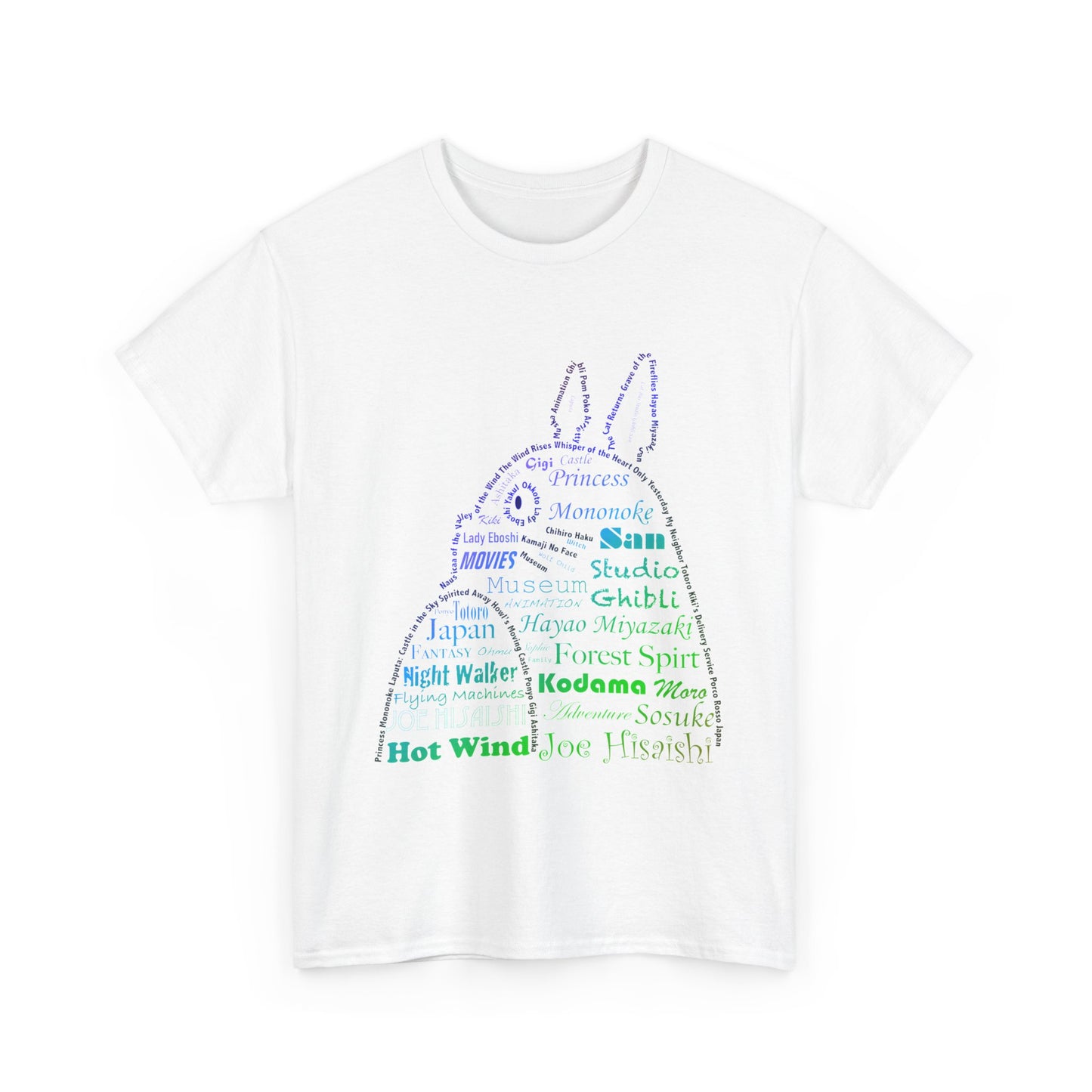 My Neighbor Totoro Neon T-Shirt 100% Cotton | Studio Ghibli Anime Tee