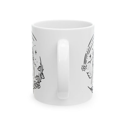 Calcifer Mug – Howl’s Moving Castle Ceramic Cup 11oz & 15oz – Studio Ghibli Anime Gift