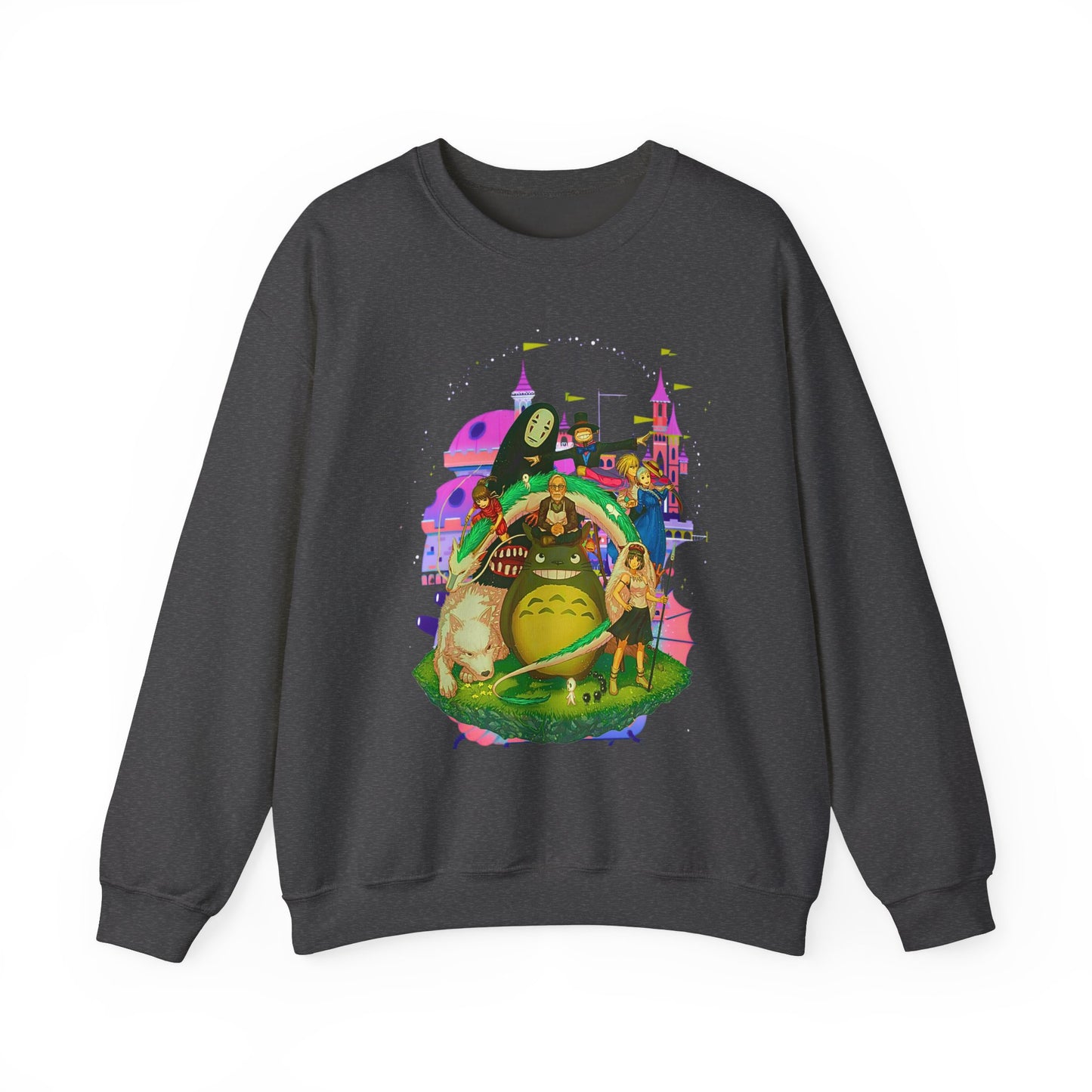 Hayao Miyazaki Characters Sweatshirt – 100% Cotton Studio Ghibli Anime Pullover
