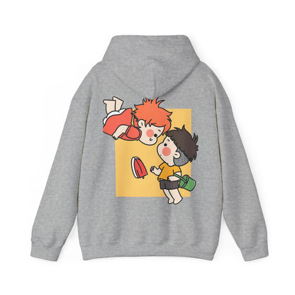 Ponyo & Sosuke Back Print Hoodie – 100% Cotton Gildan 18500 | Studio Ghibli Anime