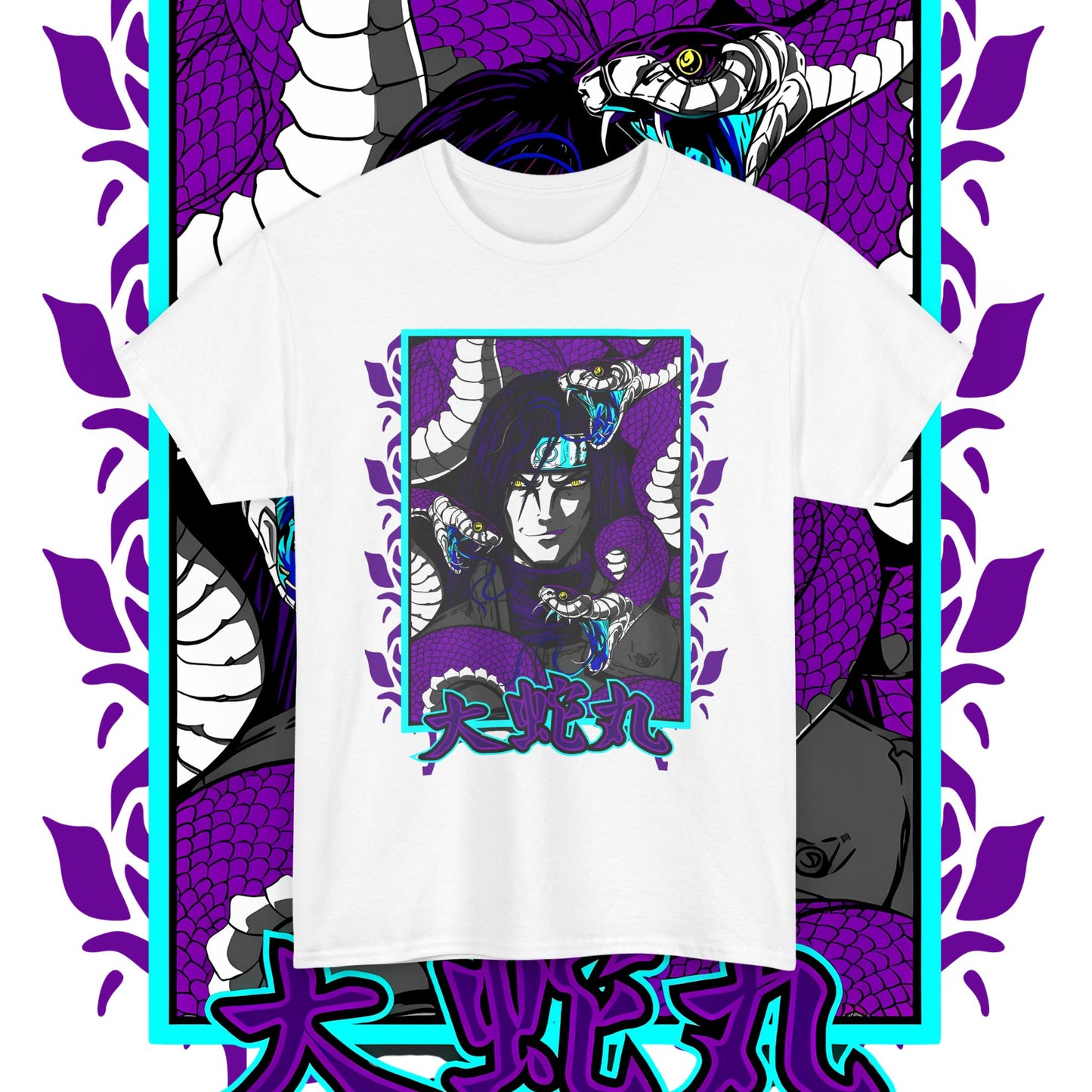 Orochimaru Naruto Graphic Tee 100% Cotton Anime Shirt
