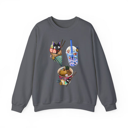 Studio Ghibli Food Sweatshirt – 100% Cotton Cozy Anime Pullover with Iconic Ghibli Dishes