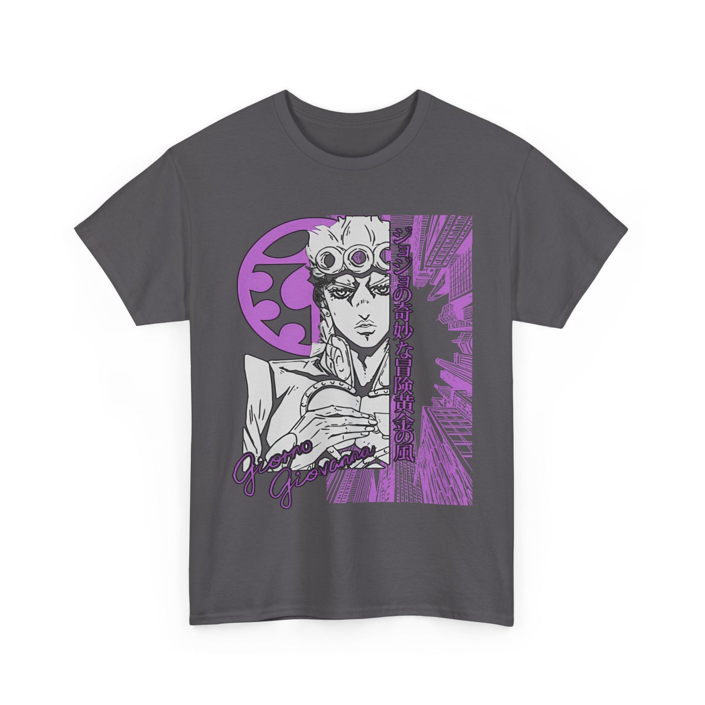 Giorno Giovanna T-Shirt – 100% Cotton JoJo’s Bizarre Adventure Anime Tee for Stand Users