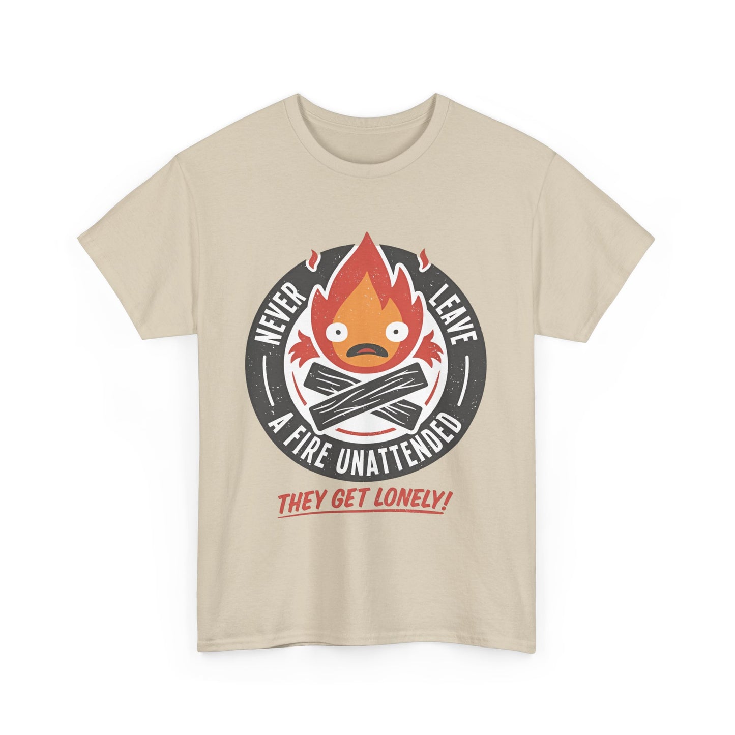 Calcifer Studio Ghibli T-Shirt 100% Cotton Anime Tee