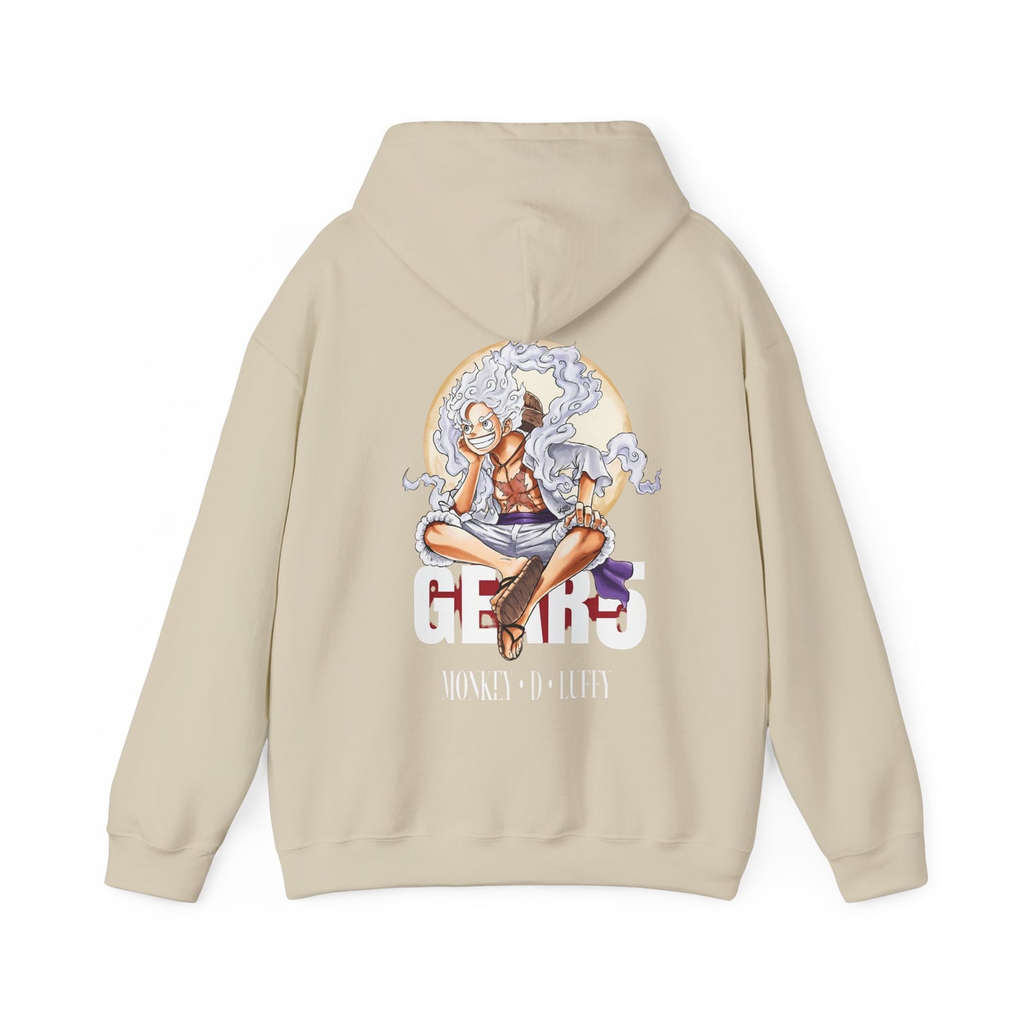 Monkey D. Luffy Gear 5 Back Print Hoodie – 100% Cotton One Piece Anime Sweatshirt