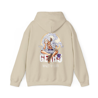 Monkey D. Luffy Gear 5 Back Print Hoodie – 100% Cotton One Piece Anime Sweatshirt