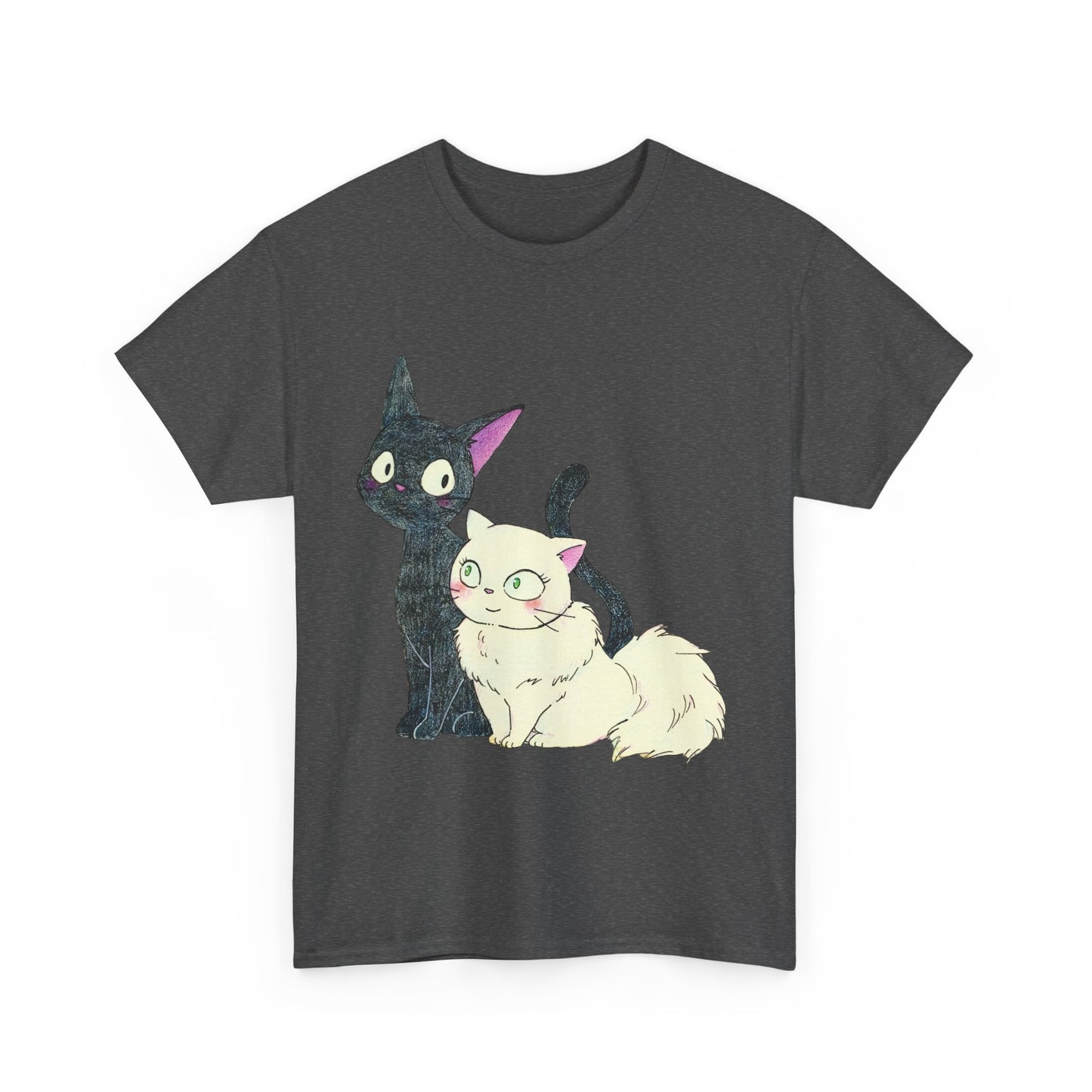 Jiji Cat Lover Shirt – Ghibli Anime Cotton Tee for Cat Fans