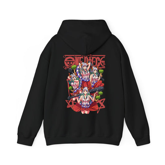 Yamato One Piece Back Print Hoodie – 100% Cotton Wano Arc Anime Hoodie