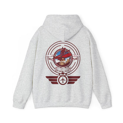Porco Rosso Aviator Hoodie with Back Print – 100% Cotton Studio Ghibli Pilot Anime Sweatshirt