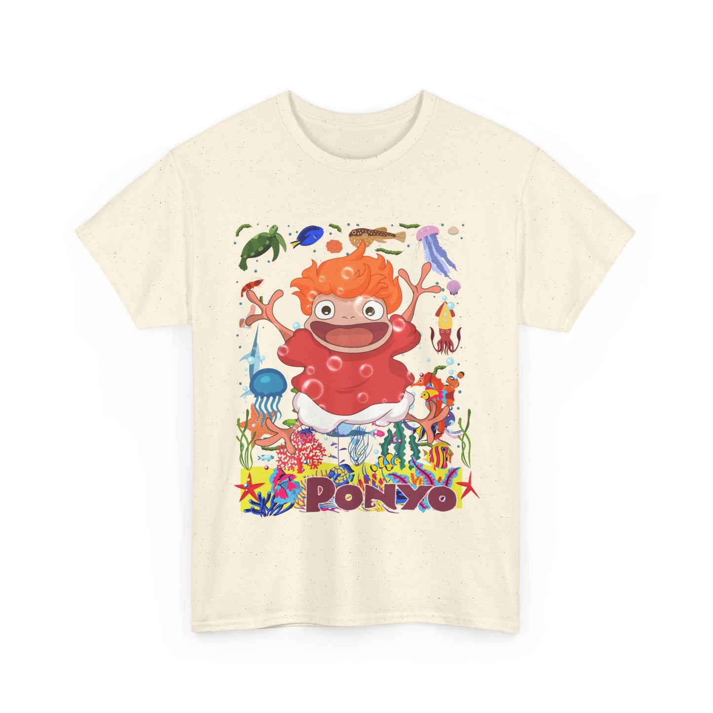 Ponyo Studio Ghibli T-Shirt 100% Cotton Anime Tee