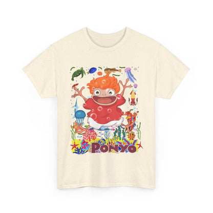 Ponyo Studio Ghibli T-Shirt 100% Cotton Anime Tee