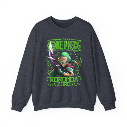 Roronoa Zoro Sword Sweatshirt – 100% Cotton One Piece Anime Pullover for Fans