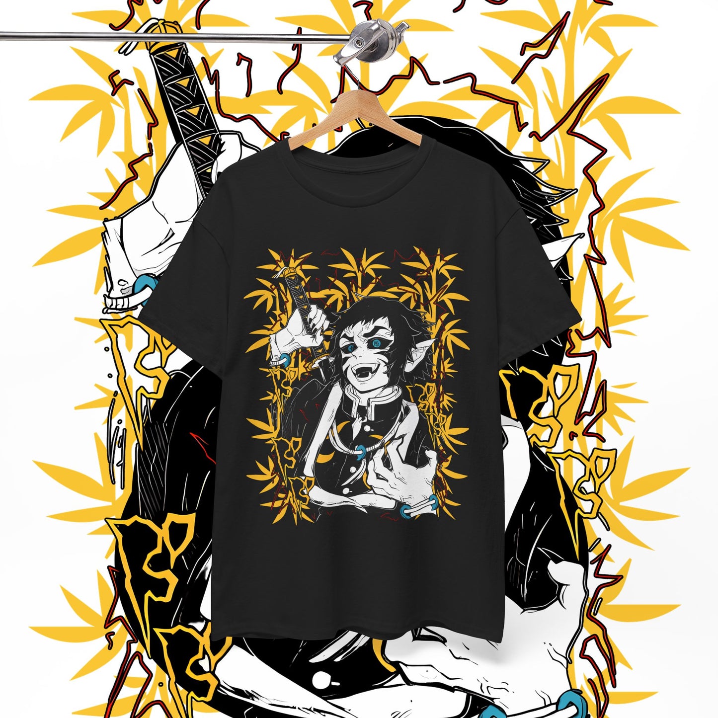 Kaigaku Demon Slayer Art T-Shirt 100% Cotton Anime Graphic Tee