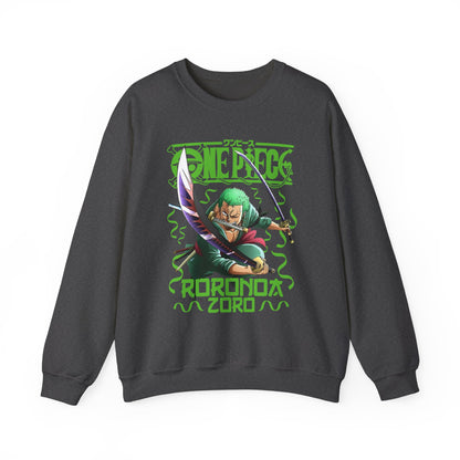 Roronoa Zoro Sword Sweatshirt – 100% Cotton One Piece Anime Pullover for Fans