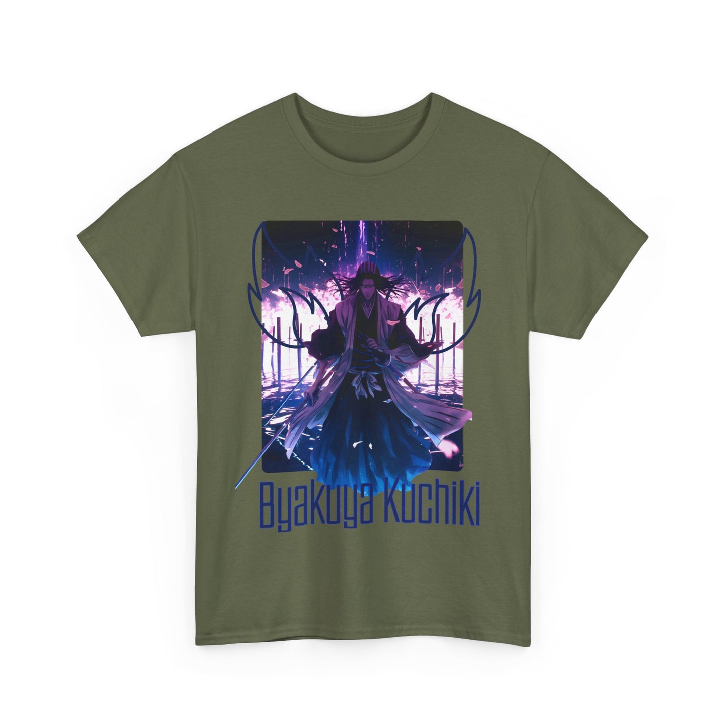 Byakuya Kuchiki Bleach T-Shirt – 100% Cotton Anime Tee for Soul Reaper Fans