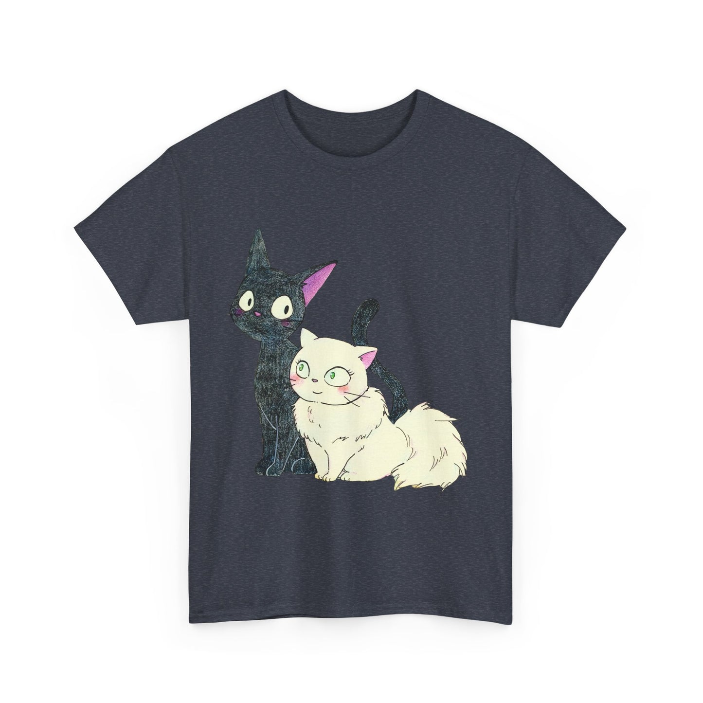 Jiji Cat Lover Shirt – Ghibli Anime Cotton Tee for Cat Fans