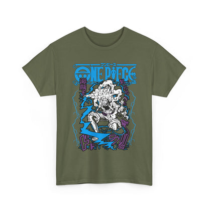 Luffy Gear Transformation T-Shirt – 100% Cotton Anime Tee | One Piece Gear 5 Shirt