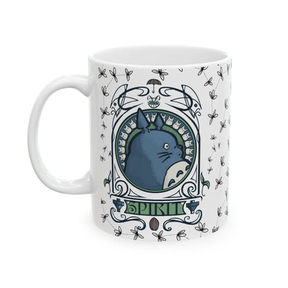 Totoro Spirited Ghibli Mug – 11oz & 15oz Ceramic Cup – Studio Ghibli Anime Coffee Gift