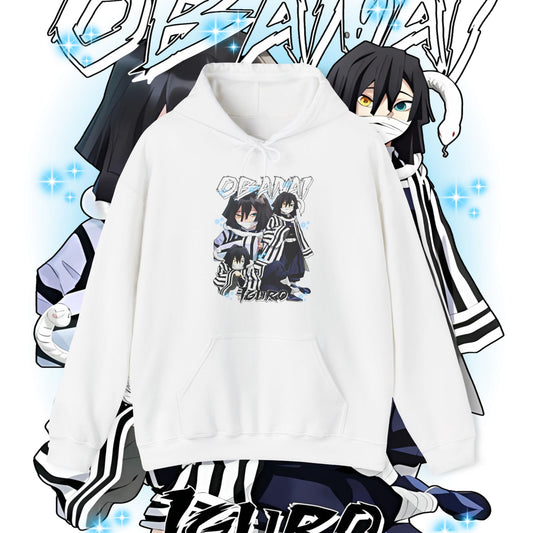 Iguro Obanai Hashira Hoodie 100% Cotton Anime Streetwear