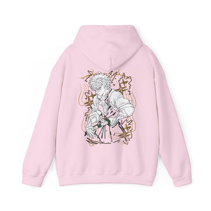 Sanemi Shinazugawa Back Print Hoodie – 100% Cotton Demon Slayer Streetwear for Anime Fans