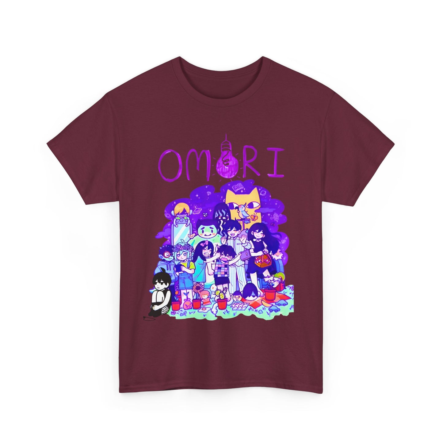 OMORI T-Shirt – 100% Cotton Indie Game Shirt Featuring OMORI Characters and Art