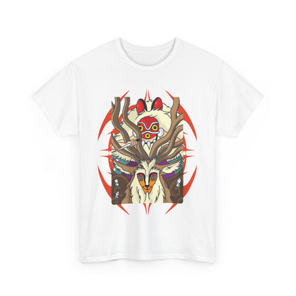 Forest Spirit Princess Mononoke T-Shirt | Ghibli Cotton Anime Tee