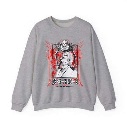 Death Note Anime Sweatshirt – 100% Cotton Pullover Featuring Light, L & Ryuk