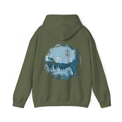 Kodama Tree Forest Back Print Hoodie – 100% Cotton Studio Ghibli Inspired Hoodie from Princess Mononoke