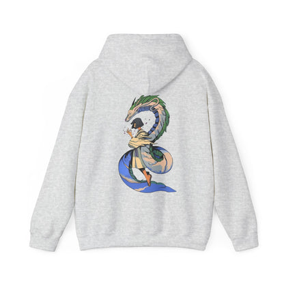 Haku Spirited Away Back Print Hoodie – 100% Cotton Studio Ghibli Anime Pullover