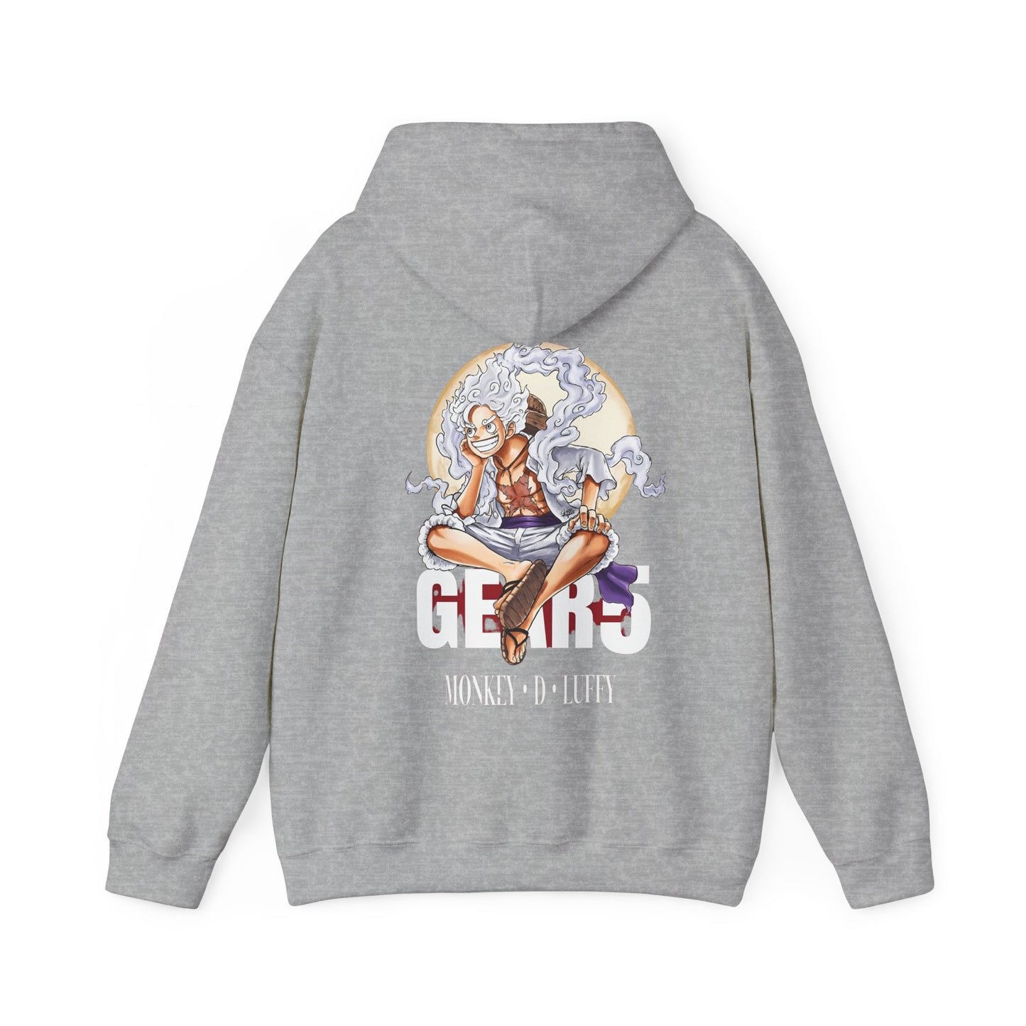 Monkey D. Luffy Gear 5 Back Print Hoodie – 100% Cotton One Piece Anime Sweatshirt
