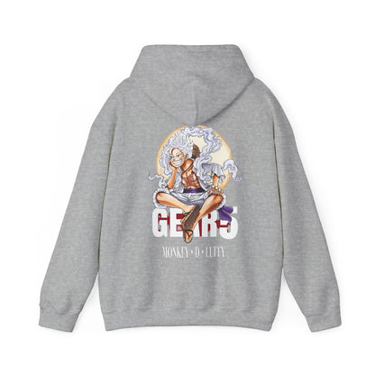 Monkey D. Luffy Gear 5 Back Print Hoodie – 100% Cotton One Piece Anime Sweatshirt