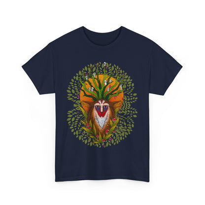 Forest Spirit Ghibli T-Shirt – 100% Cotton Princess Mononoke Anime Tee
