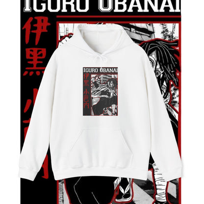 Iguro Obanai Hoodie | Demon Slayer Serpent Hashira | 100% Cotton Anime Hoodie