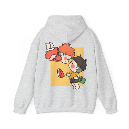Ponyo & Sosuke Back Print Hoodie – 100% Cotton Gildan 18500 | Studio Ghibli Anime