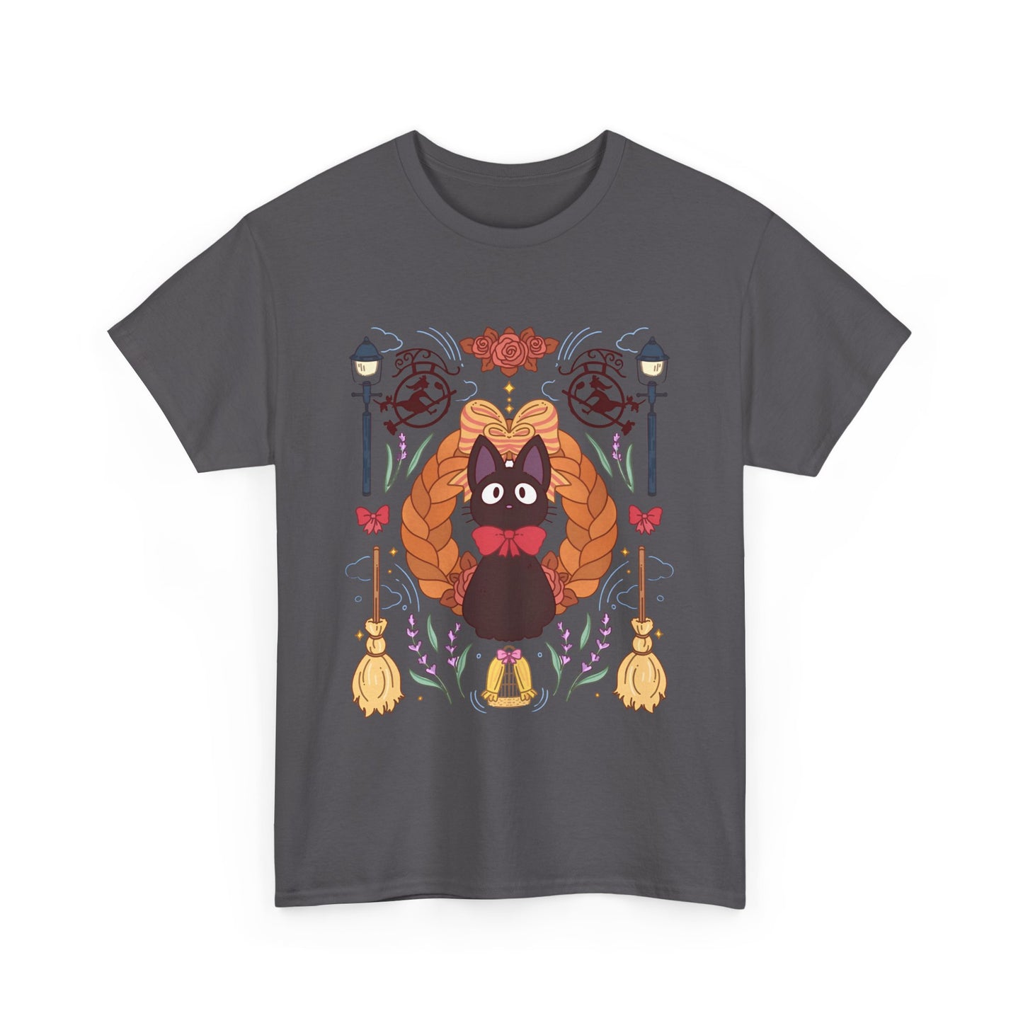 Jiji Collage T-Shirt – 100% Cotton Studio Ghibli Cat Tee