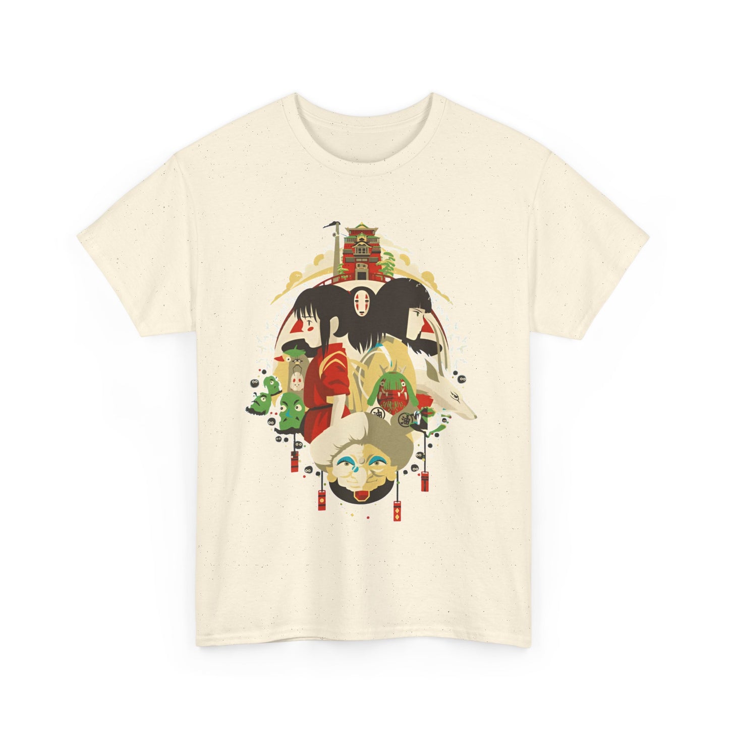 Spirited Away Characters T-Shirt – 100% Cotton Studio Ghibli Tee
