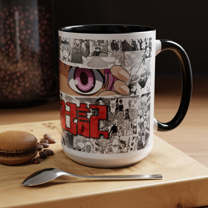 Yuno Gasai Accent Handle Mug – Future Diary Anime Cup – 11oz & 15oz Ceramic Gift for Yandere Fans
