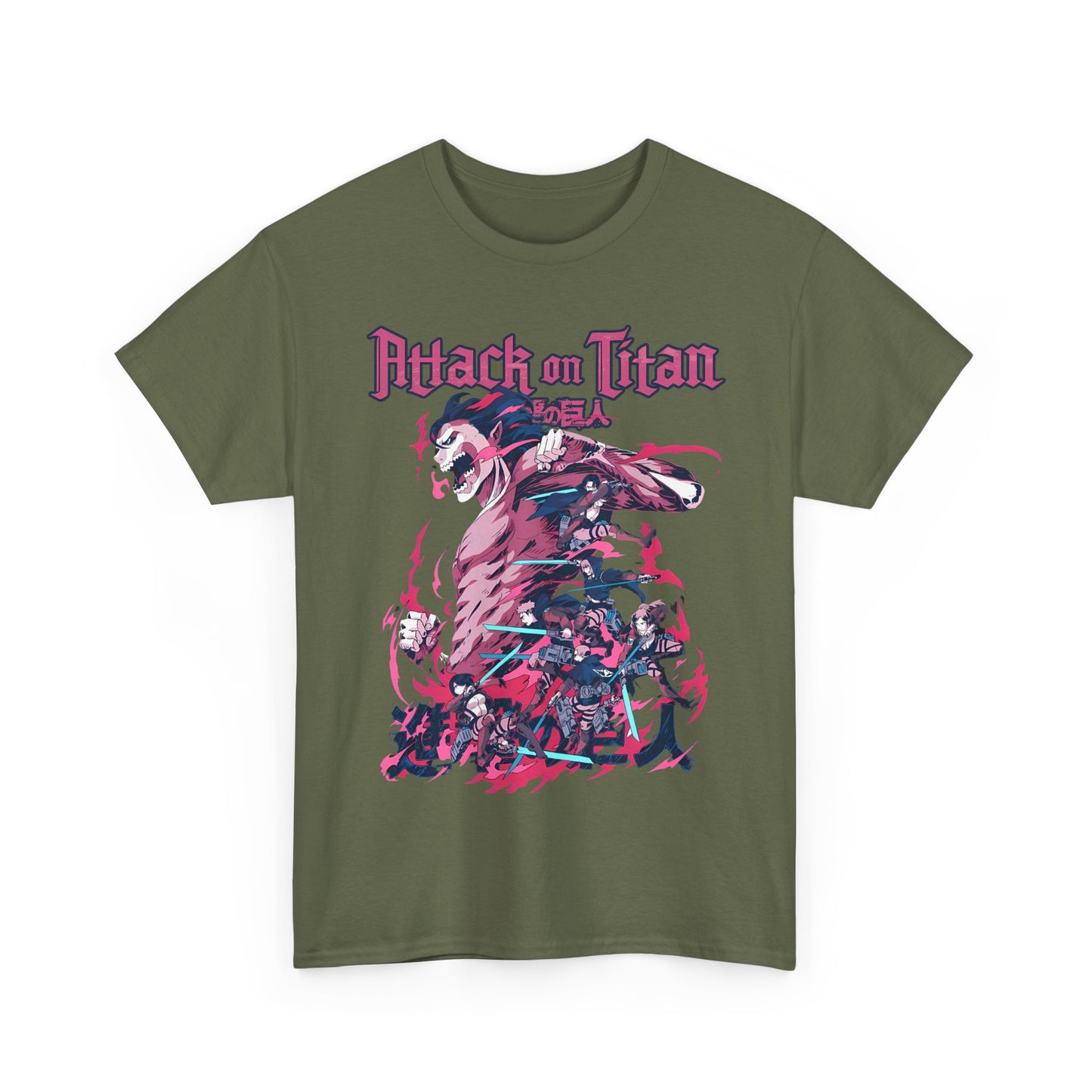 Attack on Titan T-Shirt – 100% Cotton Anime Tee for AOT Fans