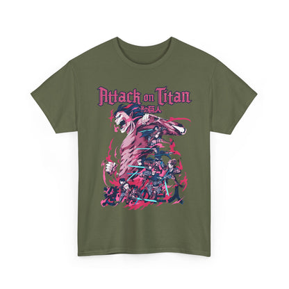 Attack on Titan T-Shirt – 100% Cotton Anime Tee for AOT Fans