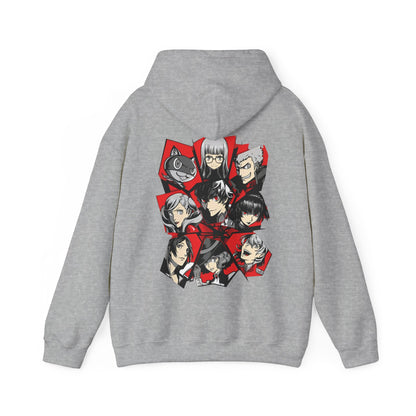 Persona 5 Hoodie with Back Print – 100% Cotton | Phantom Thieves Anime Gamer Hoodie