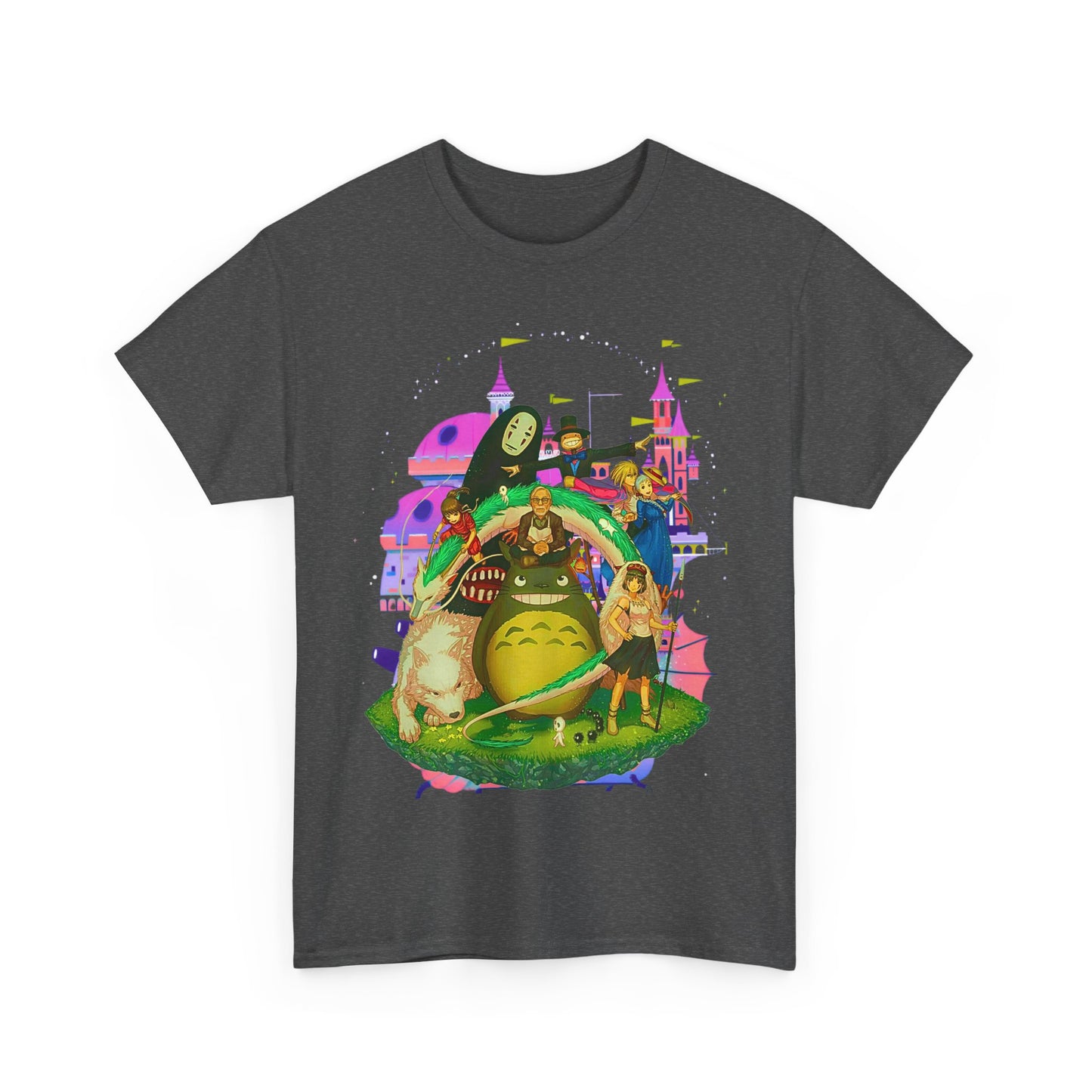Hayao Miyazaki Characters T-Shirt – 100% Cotton Studio Ghibli Anime Tee