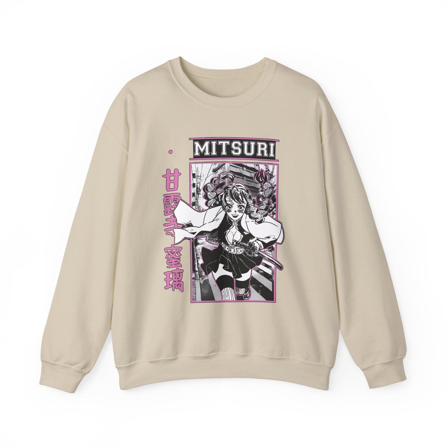 Mitsuri Kanroji Demon Slayer Sweatshirt – 100% Cotton Anime Love Hashira Pullover